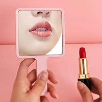 Handheld Makeup Mirror Square Makeup Vanity Mirror With Handle Hand Mirror SPA Salon Compact Mirrors - Buy online at  Vibe In Cart.