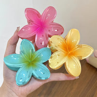 Large Bohemia Style Plastic Flower Hair Clip for Women