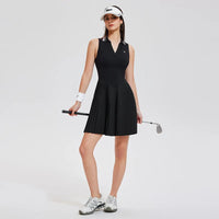 New sports dresses women tennis dress polo lapel fitness dress outdoor badminton golf Quick-drying and breathable Sports dress - Buy online at  Vibe In Cart.
