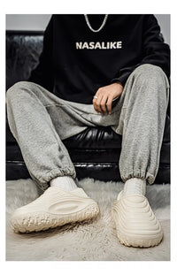 New Fashion Cotton Men's Slippers Winter Warm Plush Men Slippers Waterproof Men Garden Shoes Indoor Outdoor Men's Warm Shoes - Buy online at  Vibe In Cart.