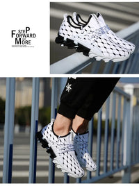 Men's Casual Canvas Sports Shoes With Checkered Pattern