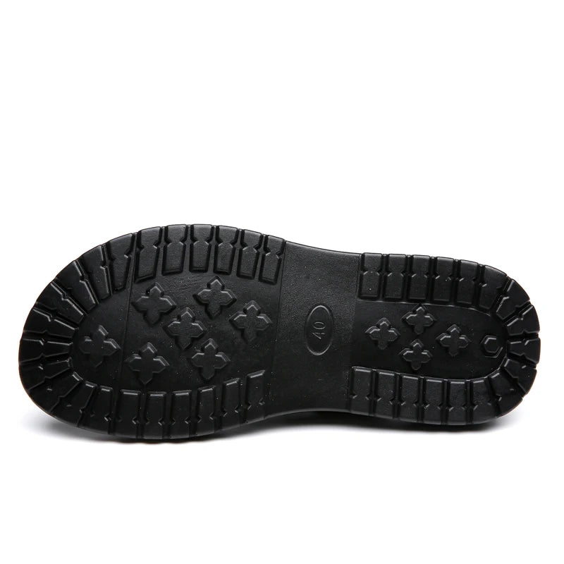 Summer Sandals for Men Outdoor Casual Sport Slippers PU Leather Non-slip Breathable Roman Shoes Beach Flip-Flop Garden Shoes - Buy online at  Vibe In Cart.