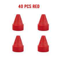 Colorful Windproof PVC Marker Cones for Soccer Training, 20/40/60 Pack