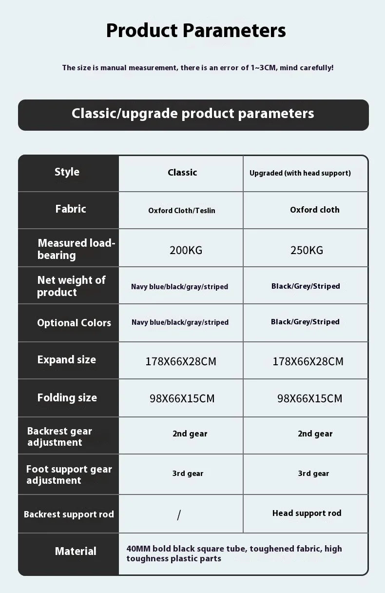 Folding Outdoor Recliner With Cotton Padding And Phone Stand