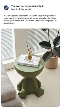 Light Luxury Cartoon Sofa Edge Table Creative Flat Head Coffee Table Small Household Plastic Coffee Table Furniture Side Table - Buy online at  Vibe In Cart.