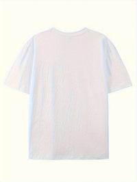 Men's Geometric Pattern Pure Cotton T-shirt - Short Sleeve Round Neck Casual T-shirt, Comfortable Clothing, Bold Pattern Shirt - Buy online at  Vibe In Cart.