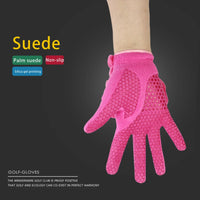 1Pair Fashion Women Winter Warm Gloves Faux Fur Suede Golf Gloves Thick Plus Velvet Anti-slip Female Driving Skiing Gloves - Buy online at  Vibe In Cart.