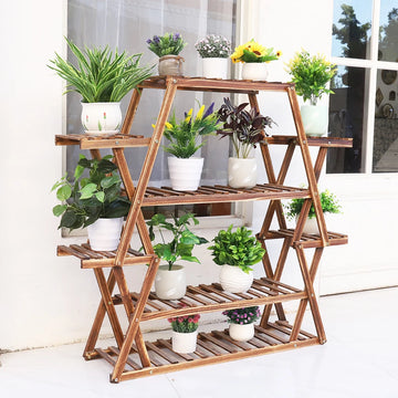 Extra Large Multi Tier Wood Flower Rack Plant Stand Bonsai Shelf Indoor Outdoor - Buy online at  Vibe In Cart.