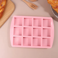 12Cavity Square Silicone Molds For DIY Brownie Bites Fudges Cakes Candy Jelly Bakeware For Kids Baking Decorating Mold - Buy online at  Vibe In Cart.