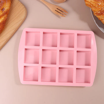 12Cavity Square Silicone Molds For DIY Brownie Bites Fudges Cakes Candy Jelly Bakeware For Kids Baking Decorating Mold - Buy online at  Vibe In Cart.