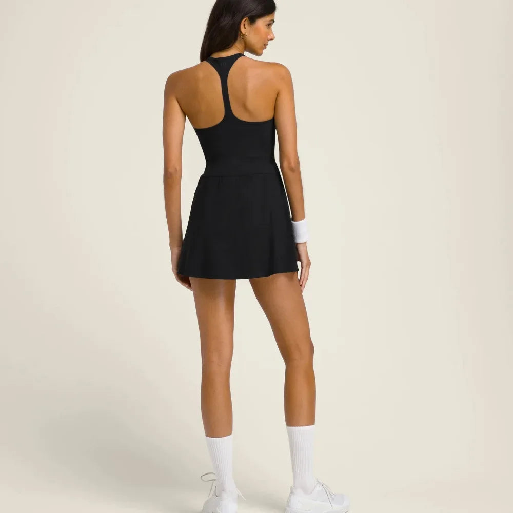 Golf wear Women 2024 Tennis dress with shorts inside Korean badminton sportswear Sports mountaineering wear blue - Buy online at  Vibe In Cart.