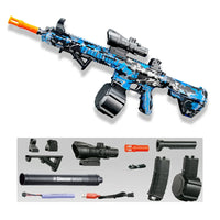 Electronic Plastic Toy Submachine Gun with Sound Effects for Outdoor Play
