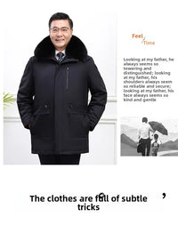 Canada Fashion Winter Jacket for Men Down Coat Parka Men's White Goose Down Jacket Long Padding Detachable Down Inner Liner H819 - Buy online at  Vibe In Cart.