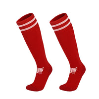 Polyester Knee High Breathable Soccer Socks for Adults and Kids