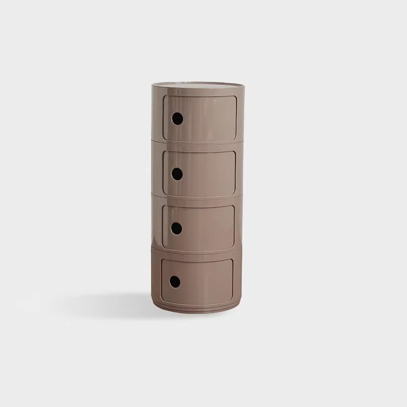 Round bedside table nordic plastic Bedside cabinet for bedroom small side end table nightstand Storage locker - Buy online at  Vibe In Cart.