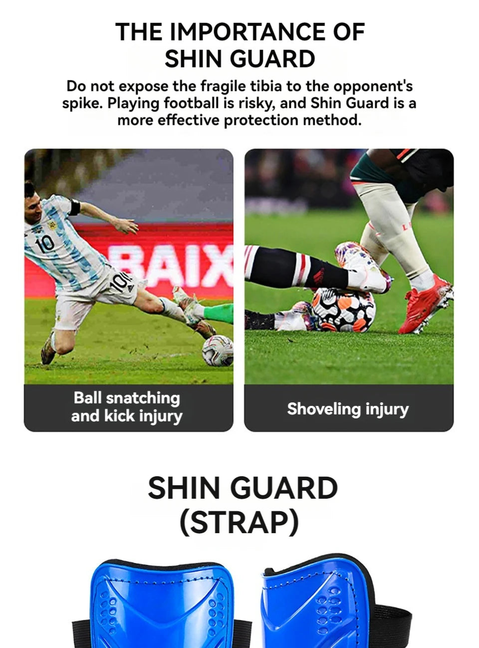 Loogdeel Football Strap Leg Protection Board Children's Adult Sports Knee Support Professional Competition Training Equipment - Buy online at  Vibe In Cart.