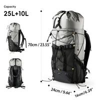 Ultralight Nylon Camping Backpack 35L for Hiking