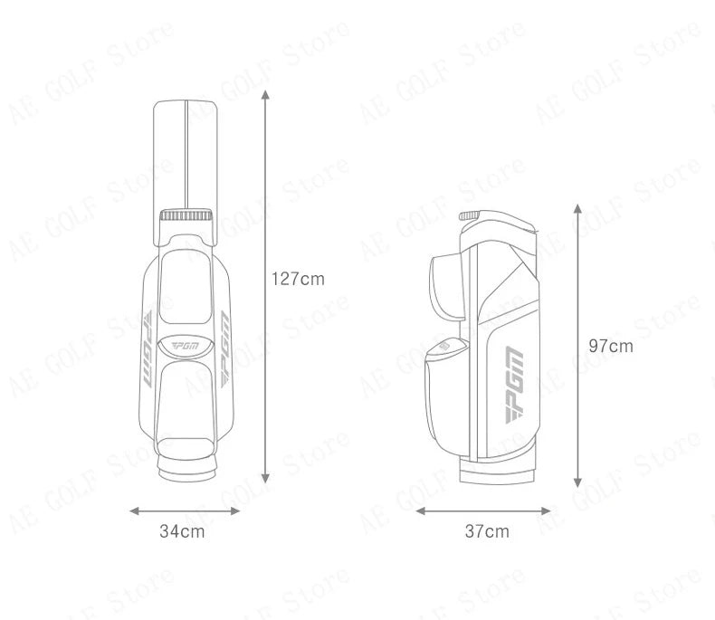 Golf Bag Large Capacity Travel Waterproof Multi-Function Anti-Collision