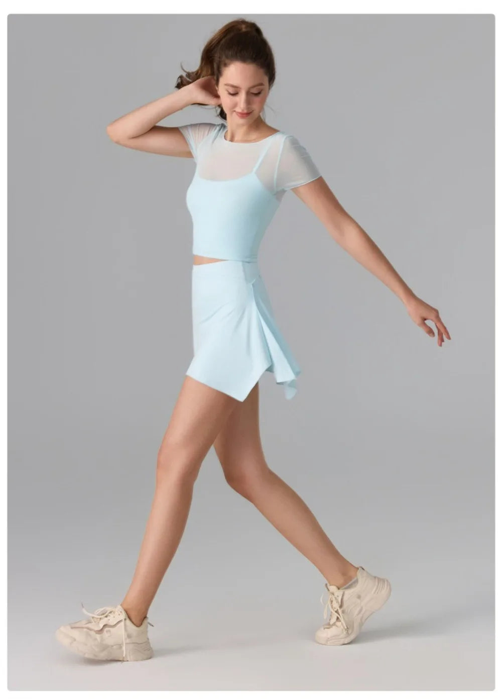 Women's 2-in-1 Anti-Sheer Sports Skort – Running Workout Tennis Badminton Pilates Yoga Shorts Skirt for Spring Summer Activewear - Buy online at  Vibe In Cart.