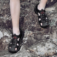 Men's Genuine Leather Sandals Casual Outdoor Beach Roman Style Sizes 38-48