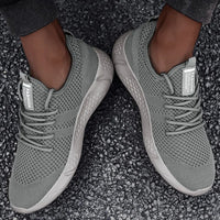 Men's Casual Sneakers Breathable Lace-Up Anti-Slip Shoes Size 39-50