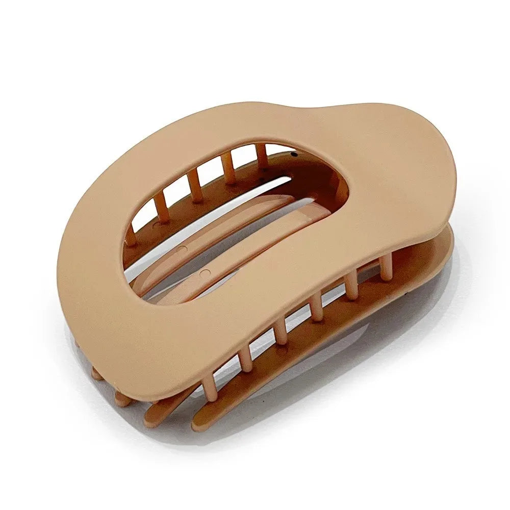 PC Hair Claw Clip for Women New Design Leopard Matte Curved Flat Styling Barrettes Acrylic Lying Down Hair Accessories - Buy online at  Vibe In Cart.