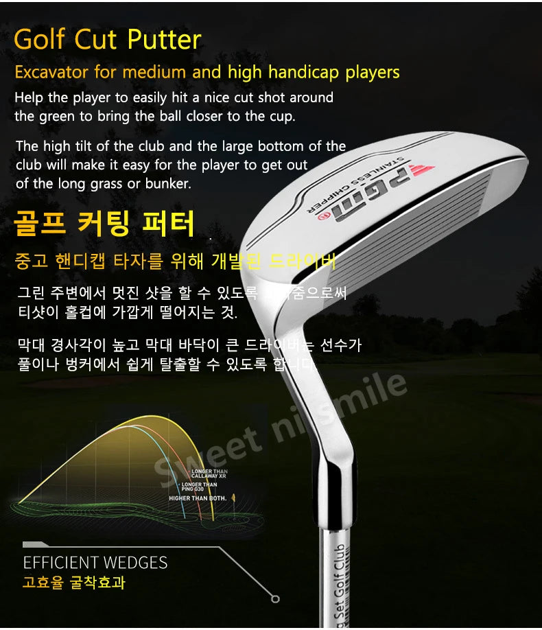 Beginner Unisex Golf Putter with Steel Head and Shaft