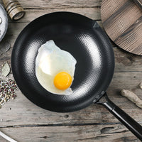 Pure Iron wok cast iron pan Non-coated Pot General use for Gas and Induction Cooker 32cm Chinese Wok Cookware Pan - Buy online at  Vibe In Cart.