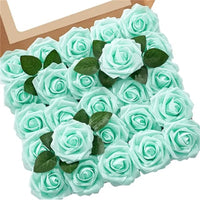 Artificial Foam Rose Flowers Bouquet Set, 10-100 Pieces