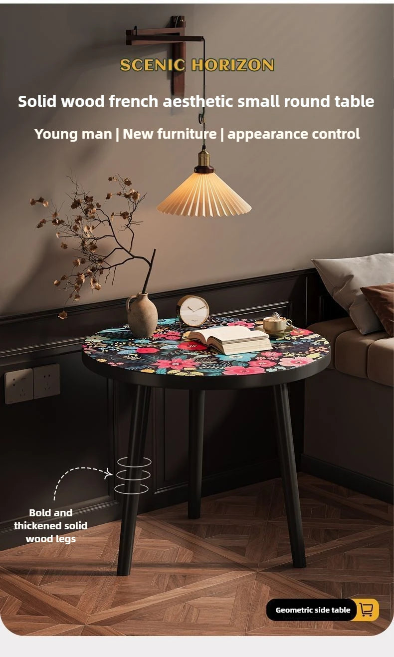 Mandala Coffee Table Removable Mini Desk Wooden Coffee Side Table Living Room Furniture Sofa Bedside Round Table Bedroom Home - Buy online at  Vibe In Cart.