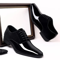 Men's Oxford Shoes Lace up Formal High Gloss Low Top Square Toe Suit Tuxedo Dress Shoes for Business Casual Shoe for Mens - Buy online at  Vibe In Cart.