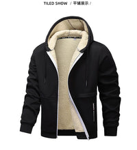 Men's Winter Fleece Jacket with Zipper and Pockets