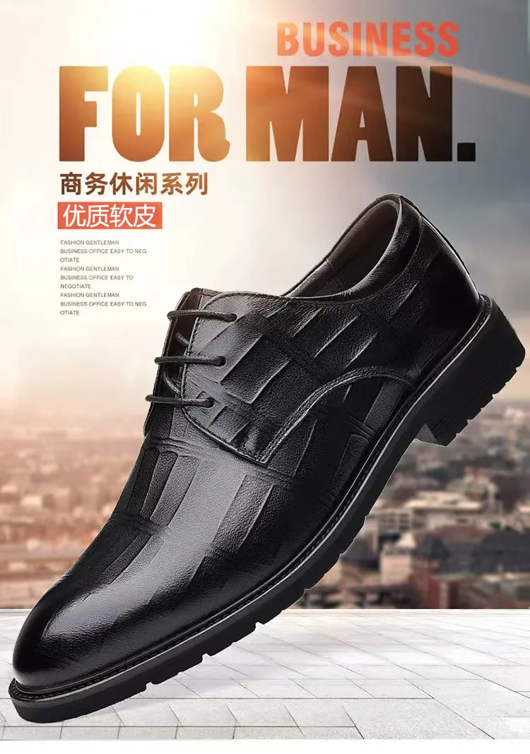 Hot Sale Men's Leather Shoe Breathable Leather Shoes for Men Version British Casual Men's Shoes Comfortable Men Leather Shoes - Buy online at  Vibe In Cart.