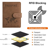 Travel Passport Holder in PU Material for Men and Women