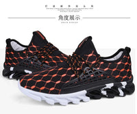 Men's Casual Canvas Sports Shoes With Checkered Pattern