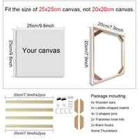 Wooden Rectangle Painting Frames in Sizes 50x70cm, 60x90cm, 60x120cm