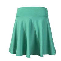 Women's Black Knee-Length Flared Pleated Loose Skirt