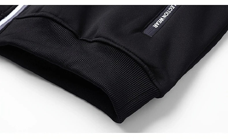 Winter Lambswool Zipper Hoodies Thicken Warm Jackets Long Sleeve Sweatshirts Casual Sports Fleece Black Coats Hooded Men Coat To - Buy online at  Vibe In Cart.