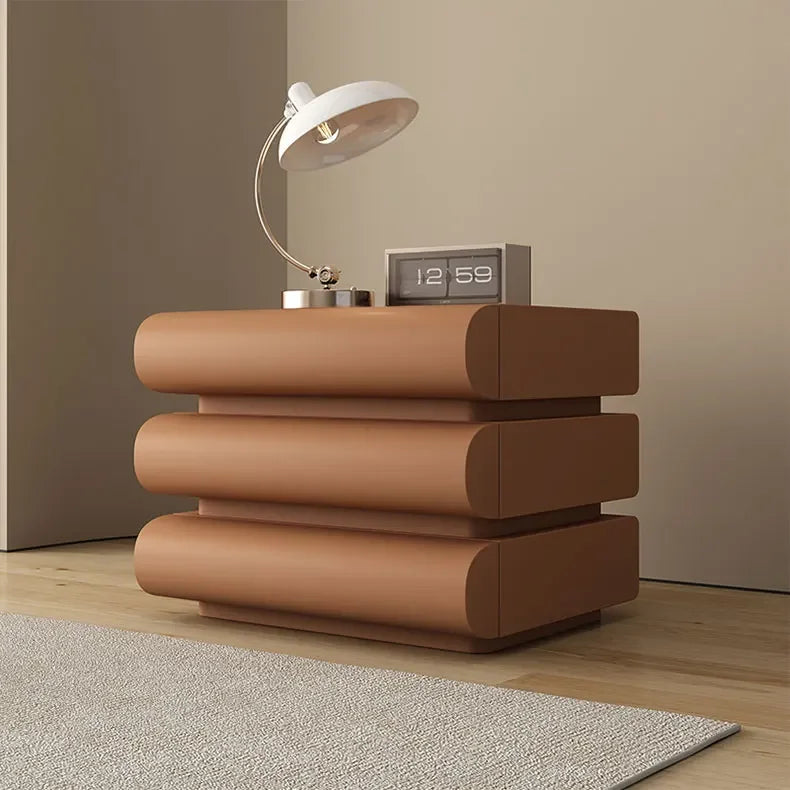 Modern Morocco Nightstand with Drawers and Storage