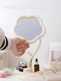 Cute Sunflower Rotatable Desktop Makeup Mirror Portable Cosmetic Vanity Mirror for Women Girls Dorm Room Gift - Buy online at  Vibe In Cart.