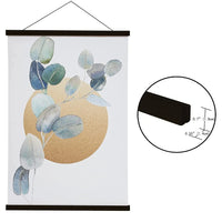 Magnetic DIY Wood Poster Frame Teak/Pine Photo Hangers Hanging Kit for Pictures Canvas Prints Poster Scroll Artwork Print Holder - Buy online at  Vibe In Cart.