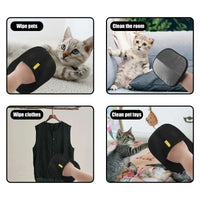 Pet Hair Removal Set Tool Reusable Static Removal Gloves Double-Sided Grooming Gloves Remove Dog Cat Fur Hair for Carpets Sofa - Buy online at  Vibe In Cart.