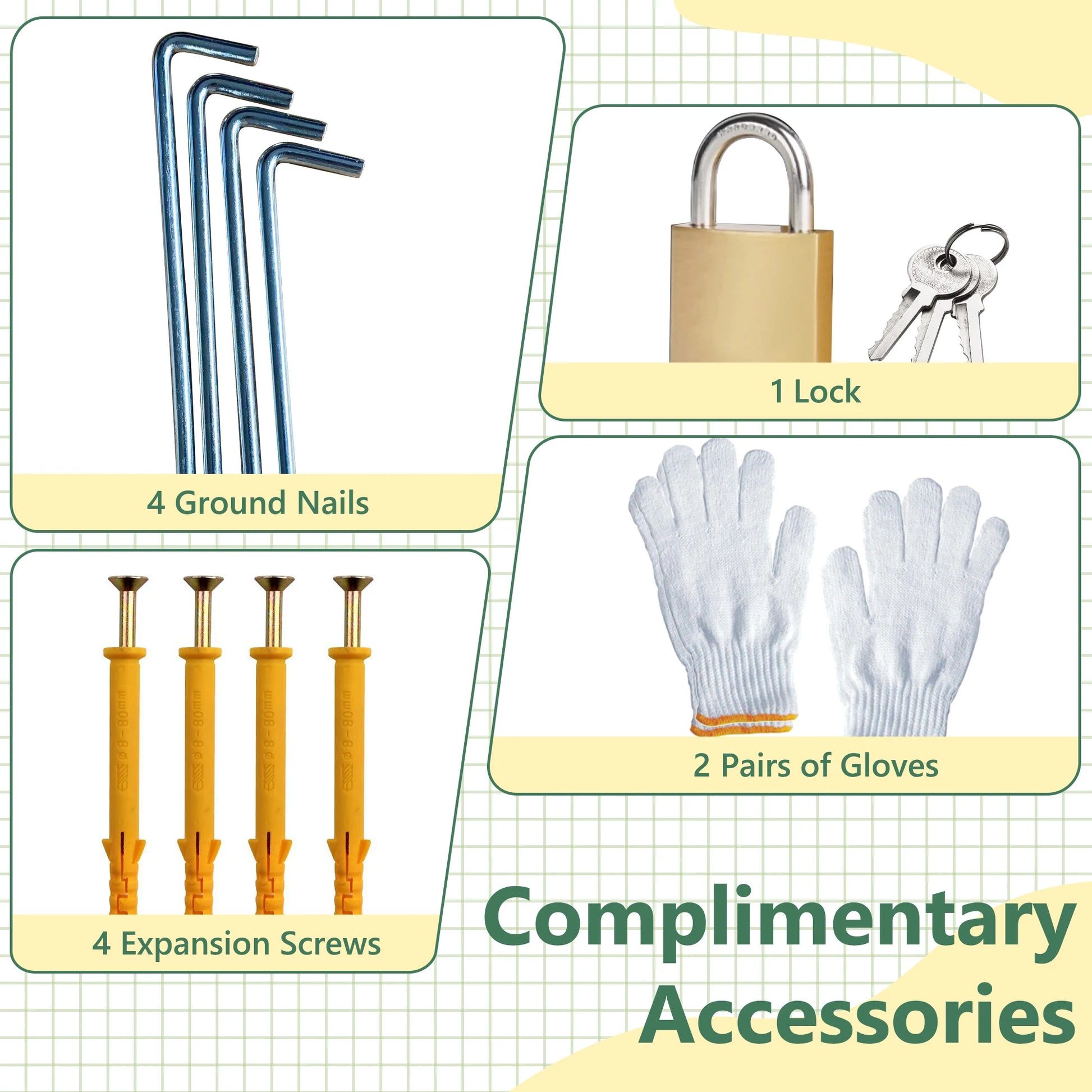 LZBEITEM 6 x 8 FT Metal Outdoor Storage Shed, Garden Tool Storage House with 2 Lockable Door for Backyard, Patio, Lawn, Gray - Buy online at  Vibe In Cart.