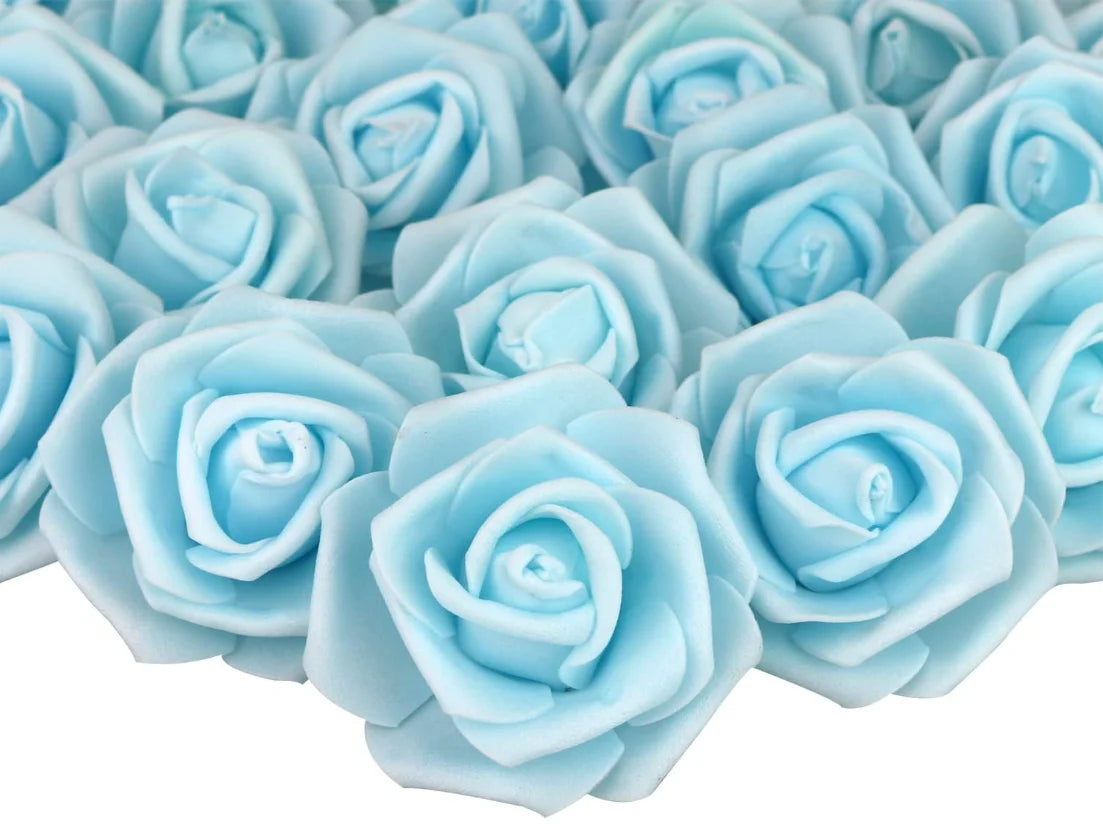 Artificial Foam Rose Flower Heads Set, 10 to 50 Pieces