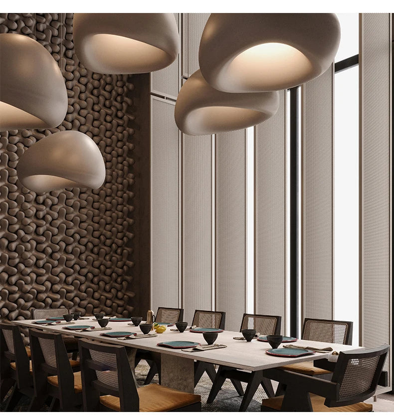 Modern LED Pendant Light with Iron Finish and E27 Base