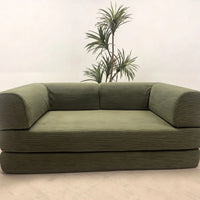 Italian Compressed Sofa Minimalist Retro Corduroy Sofa Bed Lounge Modular Couch Foldable Washable Customizable for Living Room - Buy online at  Vibe In Cart.