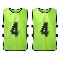 6PCS/2PCS Adults Soccer Pinnies Quick Drying Football Team Jerseys Youth Sports Scrimmage Soccer Team Numbered Bibs Sports Vest - Buy online at  Vibe In Cart.