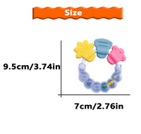 Baby Fruit Style Soft Rubber Rattle Teether Toy Newborn Chews Food Grade Silicone Teethers Infant Training Bed Toy Chew Toys Kid