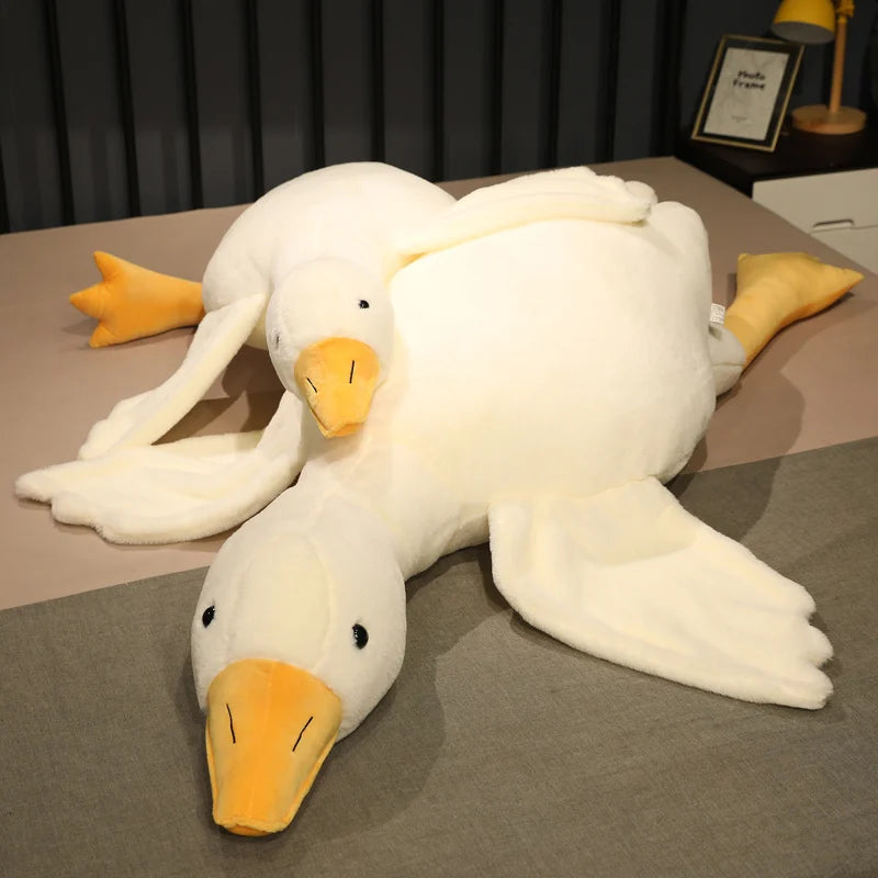 Large Brown 50-190cm Stuffed Duck Plush Toy Pillow