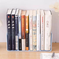 Medium Four-Tier Plastic Book Storage Rack for Office